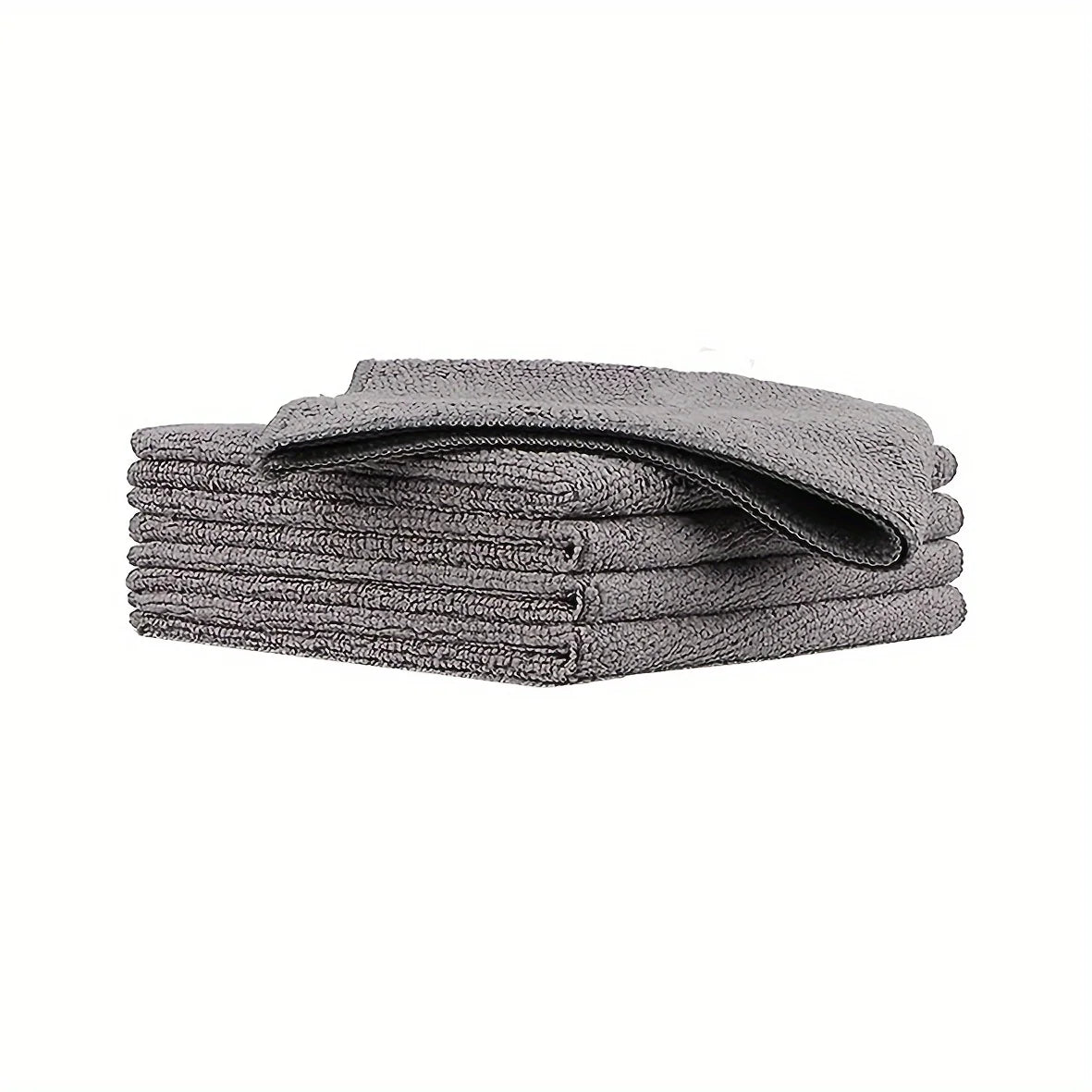 Microfiber Cleaning Cloths - Ultra Absorbent, Stain & Grease Removal Towels For Kitchen, Bathroom, Car & Glass - Dura